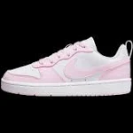 Nike Court Borough Low Recraft Big Kids' Shoes - White/Pink Foam