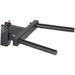 Titan Fitness X-3 Series Y-Dip Bar, Rack Mounted Dip Attachment, 550 LB Capacity, Fits 3" x 3" Tubular Steel