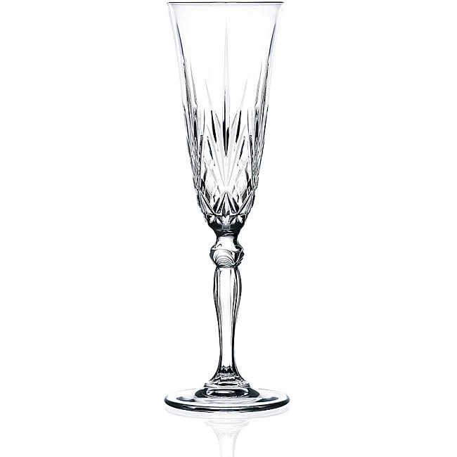 Lorenzo RCR Crystal Melodia Collection Champagne Flutes Glass Set