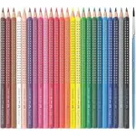 Faber-Castell Grip Watercolor EcoPencil Set, Assorted Color - 24 count