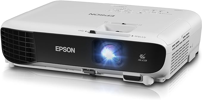 Epson Ex3260 Business V11h842020 3Lcd Projector, Black/White