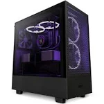 NZXT H5 Flow Tempered Glass ATX Mid-Tower Computer Case - Black