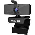 NexiGo N660 1080P Business Webcam, Dual Microphone & Privacy Cover, USB FHD Web Computer Camera, Plug and Play, for Zoom/Skype/Teams/Webex, Laptop MAC PC Desktop