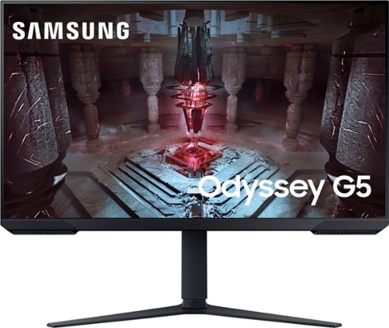 SAMSUNG 27-Inch Odyssey G51C Series QHD Gaming Monitor, 165Hz, 1ms, VESA Display HDR10, AMD FreeSync Premium, Black Equalizer, Virtual Aim Point, LS27CG512ENXZA, 2023