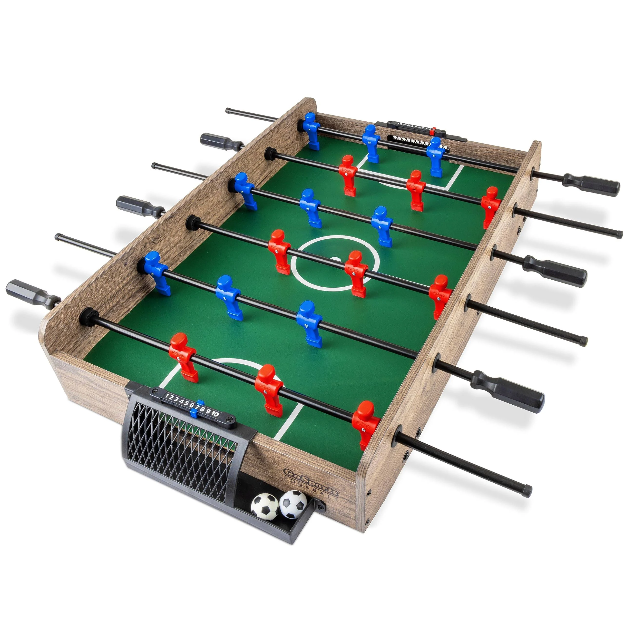 GoSports 32 inch Tabletop Foosball Game Set - Oak or Black