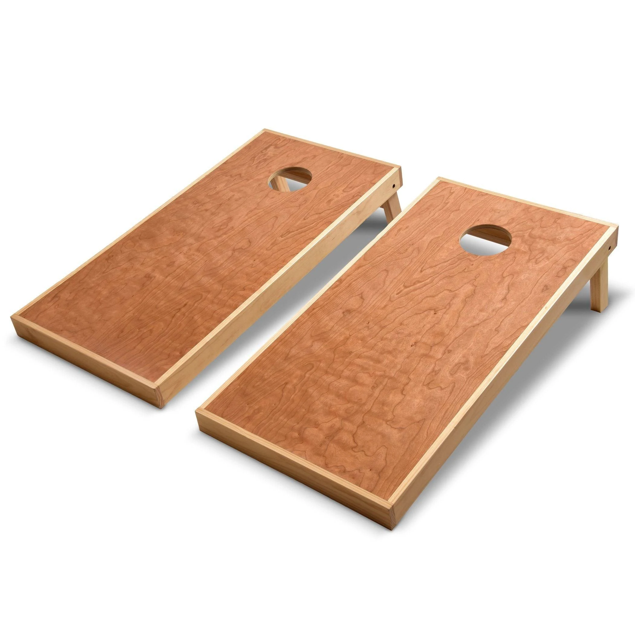 GoSports Full Regulation Size 4x2 Bean Bag Toss Boards Set - Cherry Wood Boards