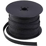 High-Temp Resistant 1/2 Inch PET Braided Cable Sleeve - 100ft Wire Protection