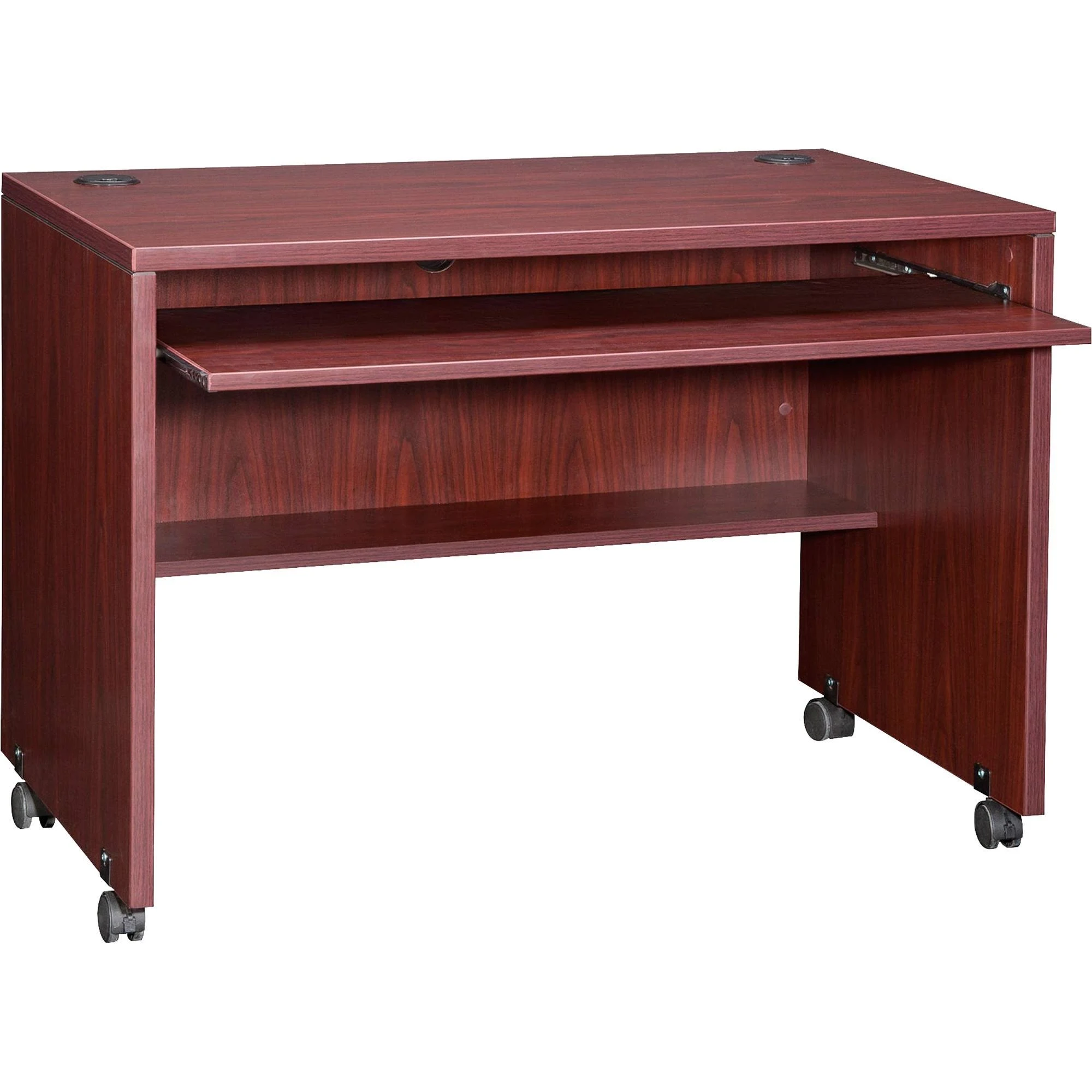 Lorell 48085 Computer Workstation, 41-3/8-Inch x23-5/8-Inch x29-1/2-Inch , Mahogany