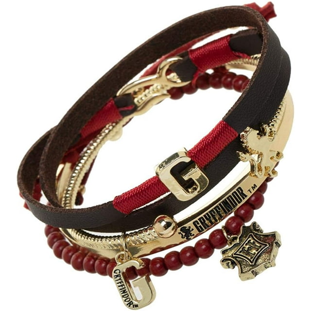 Bioworld Harry Potter Gryffindor Bracelet, 4 Piece