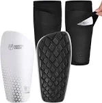 Northdeer Soccer Shin Guards for Kids Adults. Sleeves with Optimized Insert Pocket - Protective Soccer for Boys Girls Men