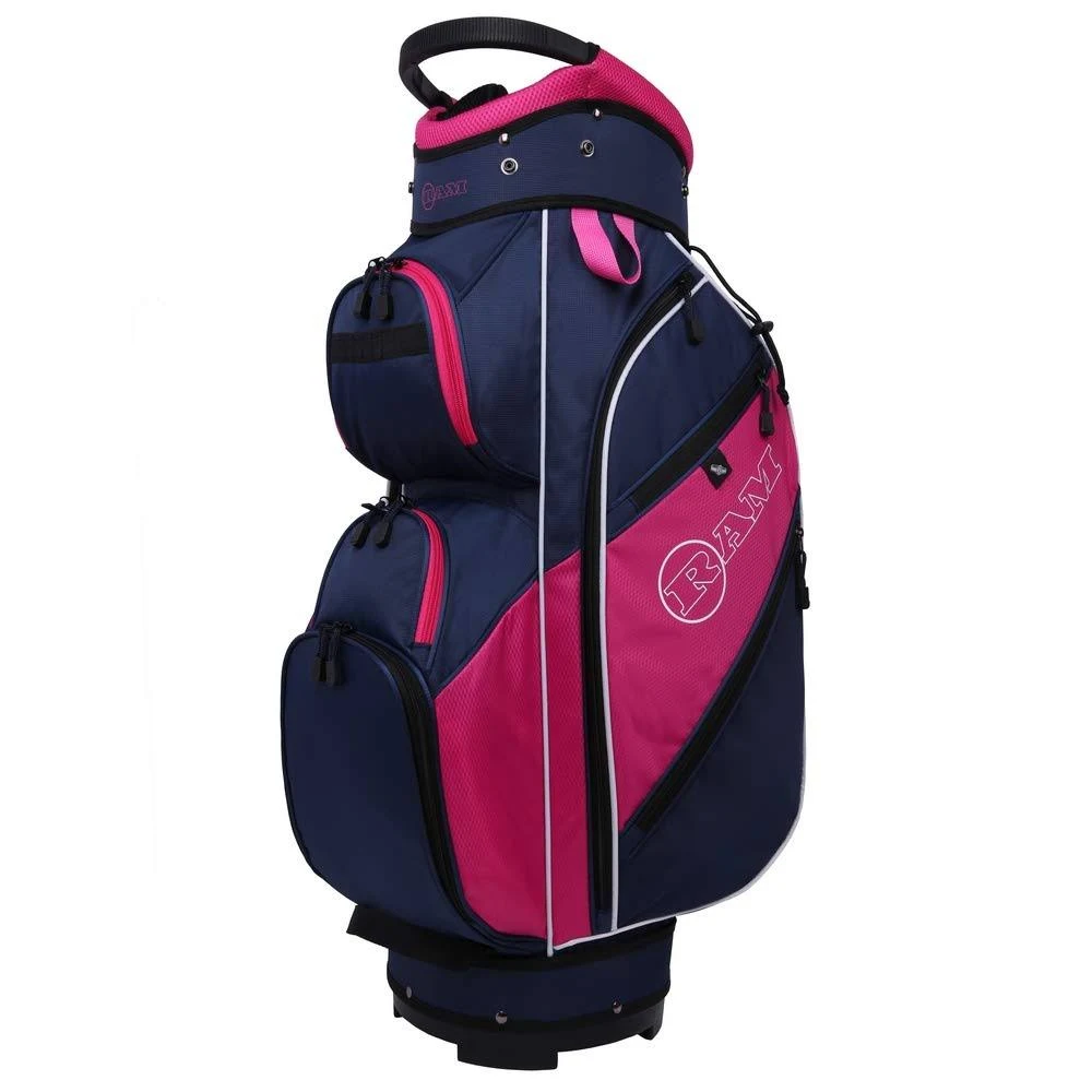 Ram Golf Lightweight Ladies Cart Bag with 14 Way Dividers Top