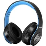 TUINYO Bluetooth Headphones Wireless, Over Ear Stereo Wireless Headset 40H Playtime with deep bass, Soft Memory-Protein Earmuffs, Built-in Mic Wired Mode PC/Cell Phones/TV-Dark Blue