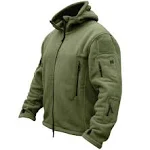 ReFire Gear Men's Warm Military Tactical Sport Fleece Hoodie Jacket X-Large Army Green