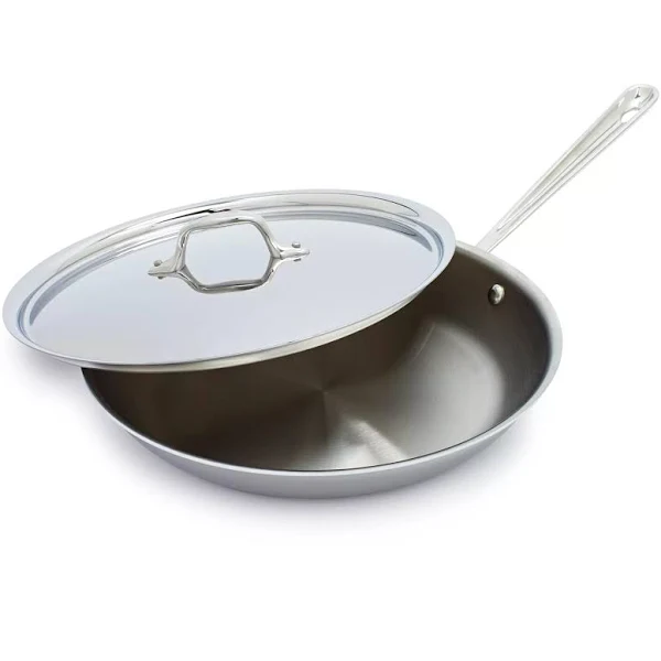 All-Clad Stainless Steel Open Stir Fry Pan 14"