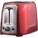 Brentwood TS-292R Red and Stainless Steel 2 Slice Cool Touch Toaster