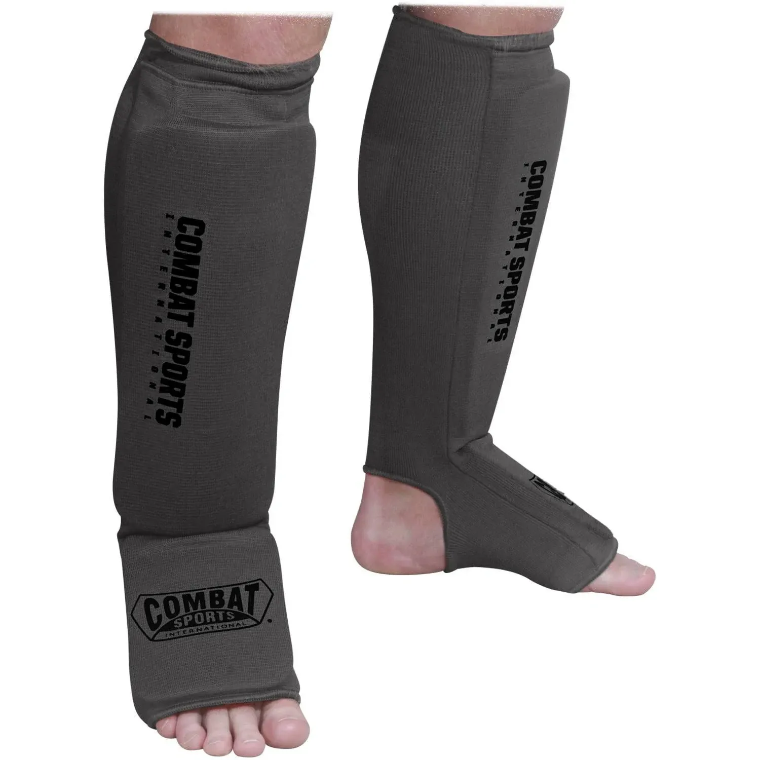 Combat Sports Washable MMA Elastic Cloth Shin &amp; Instep Padded Guards