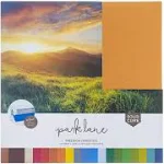 Park Lane Cardstock 12x12 Variety Pack, 60 Sheets | 80lb Premium Textured Scrapbook Paper, Solid Core | Acid Free Double Sided Card Stock for Paper C