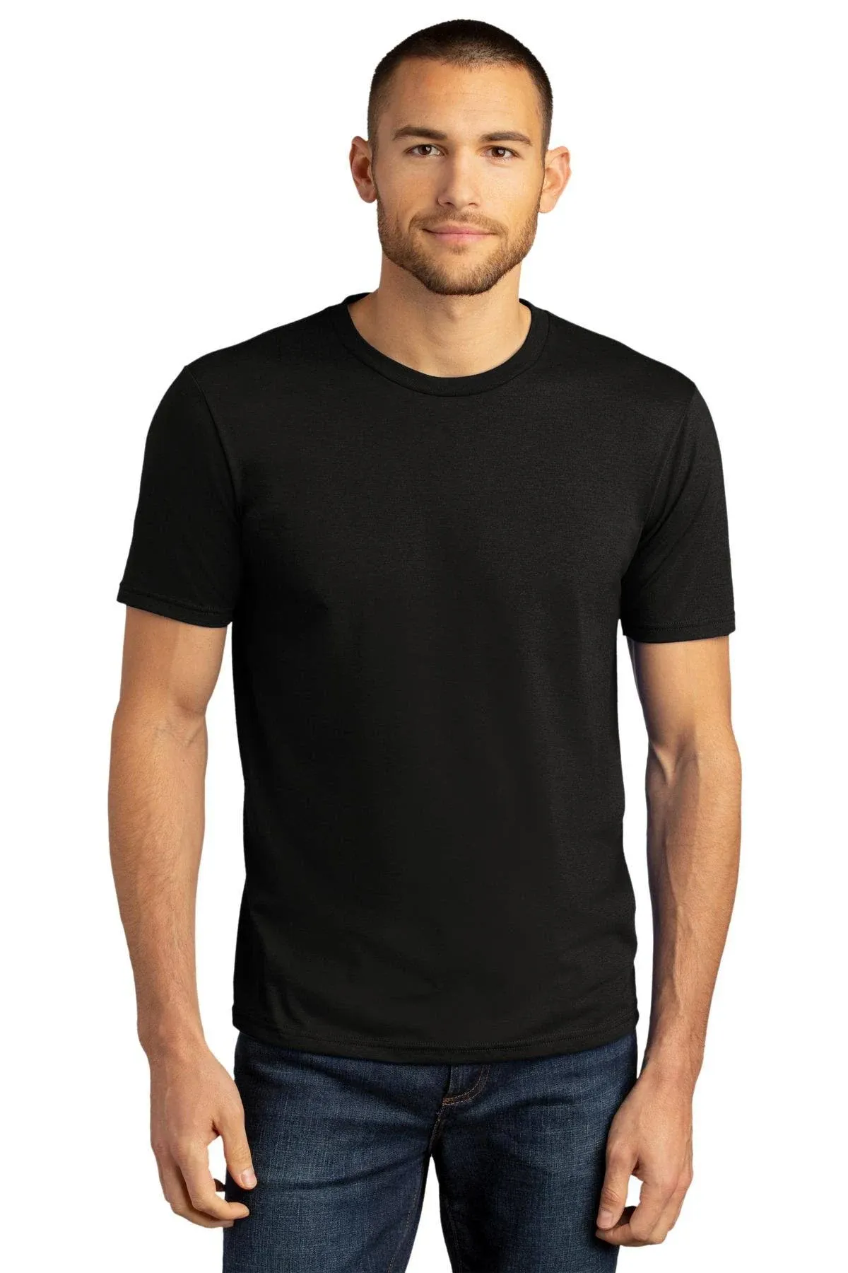 District DM130DTG Perfect Tri DTG Tee Black XL