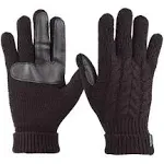 Women&#039;S Cable Knit Gloves with Touchscreen Palm Patches