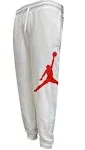 Jordan Nike Jumpman Logo Men's Fleece Pants, White, Large