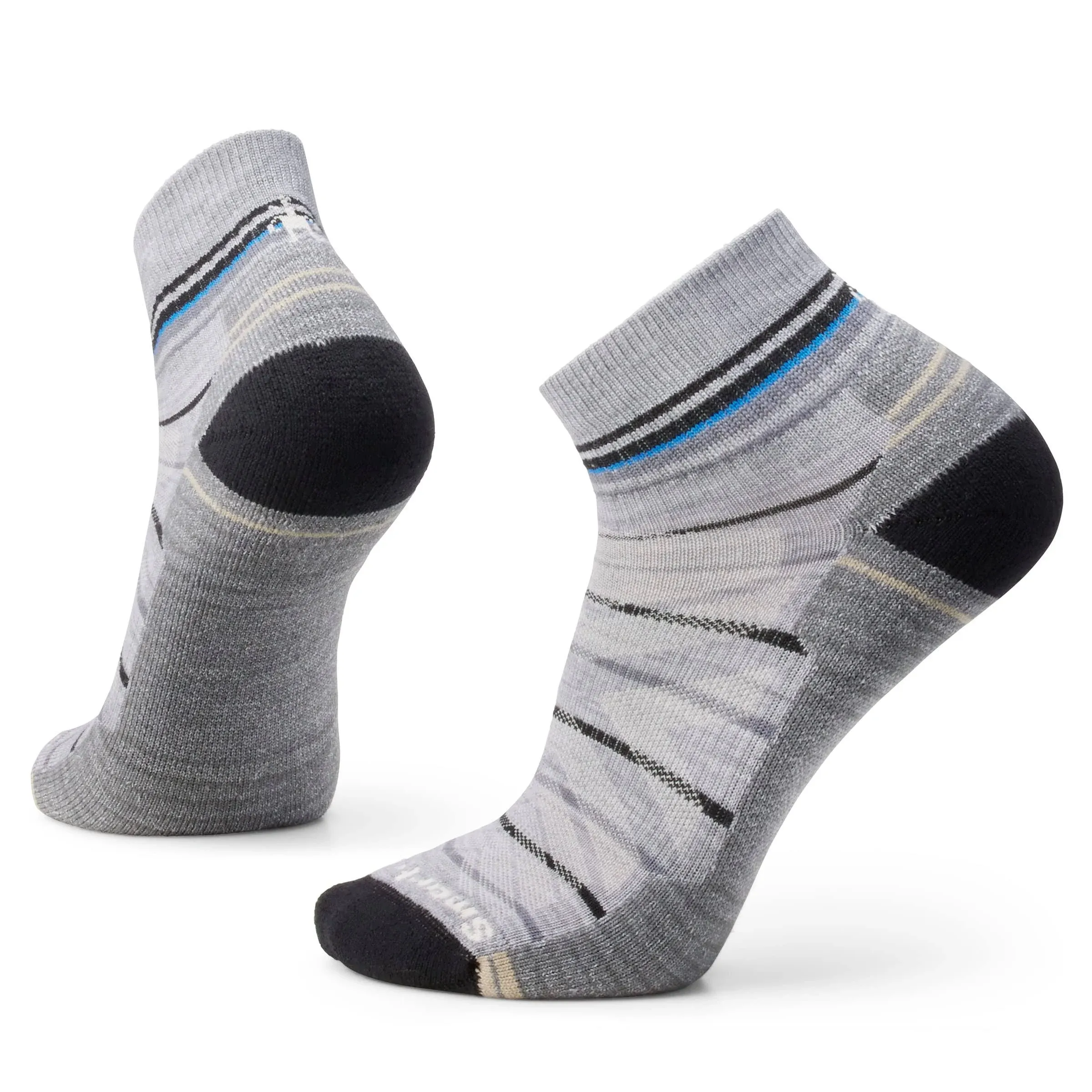 Smartwool Hike Light Cushion Pattern Ankle Socks Light Gray Large