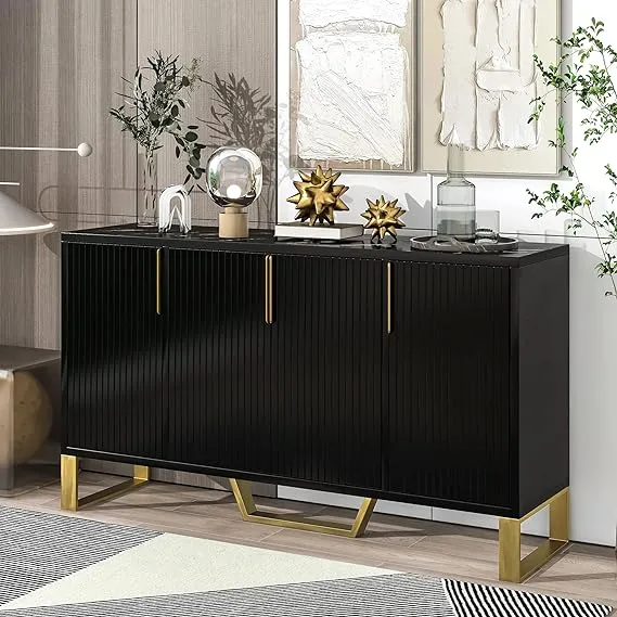 Modern Design Delighting Wooden Buffet Table