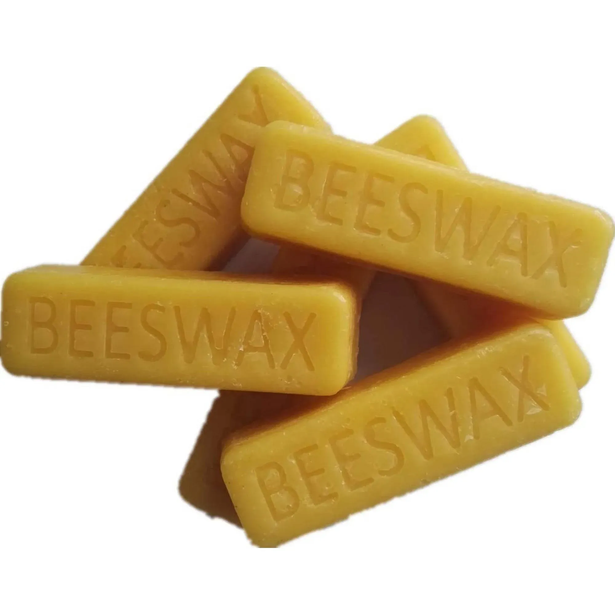 Beesworks (6) 1oz Yellow Beeswax Bars (Pack of 2) - 2 Packages of (6) 1oz Bars (6oz) - Cosmetic Grade