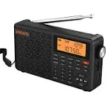 XHDATA D-109 Przenośne Radio FM Cyfrowe Radio Stereo MW/SW/LW z mocnym głośnikiem Gniazdo słuchawkowe Świetny odbiór Odtwarzacz MP3 USB/TF i bezprzewodowy budzik BT i wyświetlacz czasu dla domu