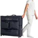 Universal Size Wheeled Massage Table Carry Case with Wheels, Oversized Carryi...