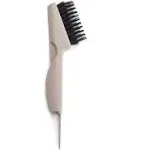 Kitsch Double Sided Hair Brush Cleaner Tool - Salon Solution for Removing Dust from Cushion, Grey