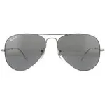 Ray Ban RB3689 Aviator Metal II Sunglasses - 004/48 Gunmetal/Black