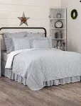 VHC Brands Sawyer Mill Ticking Stripe Quilt Coverlet