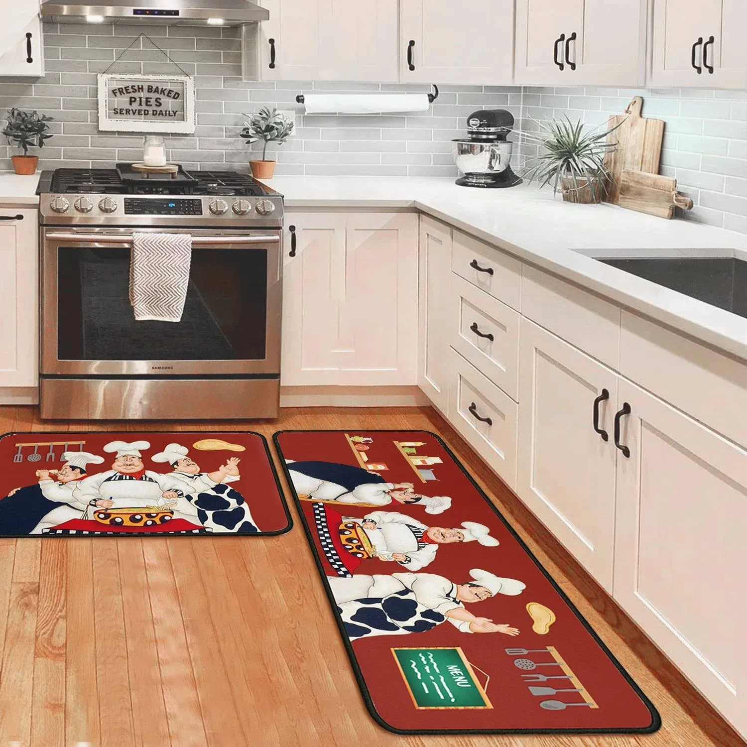 OUXIOAZ Rooster Kitchen Rugs and Mats Non Skid  Assorted Colors , Sizes 