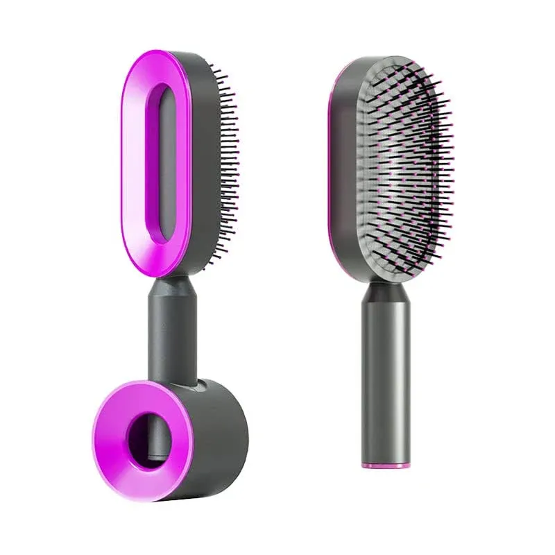 RHOS Hair Brush with Walled Mounted Holder for Women and Wet&amp;Dry Hair-Cushion..<wbr/>.