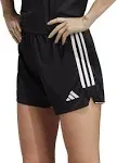 Adidas Women's Tiro 23 Soccer Shorts, Black/White / M