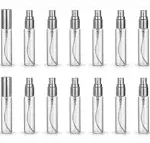 ZbFwmx 20 Pack Set 10ml Protable Refill Bulk Atomizer Spray Travel Perfume Bottle Hydrating Empty Bottle (Sliver Caps)