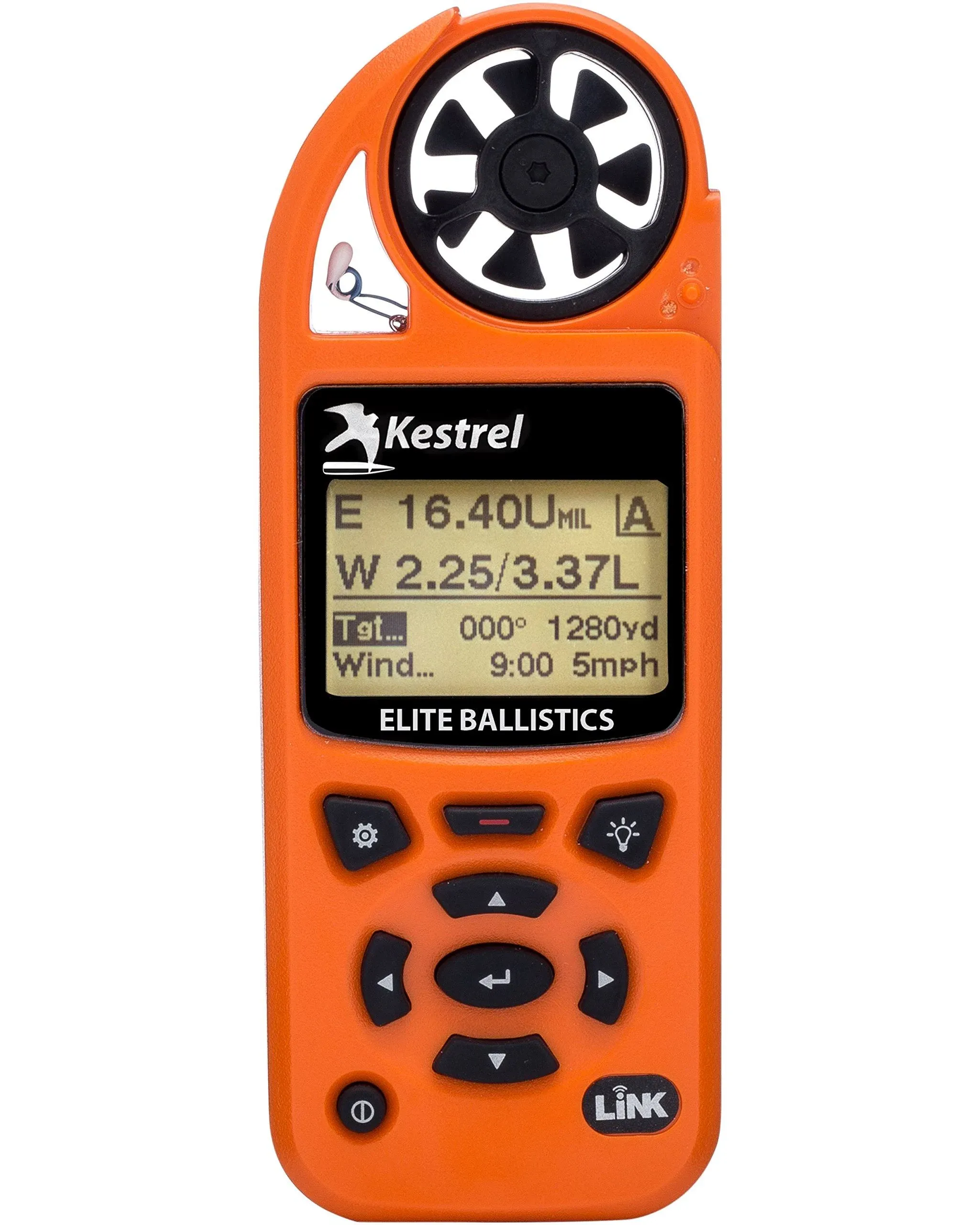 Kestrel Elite Orange Hunting Range Weather Meter KEST-0857ALBLK