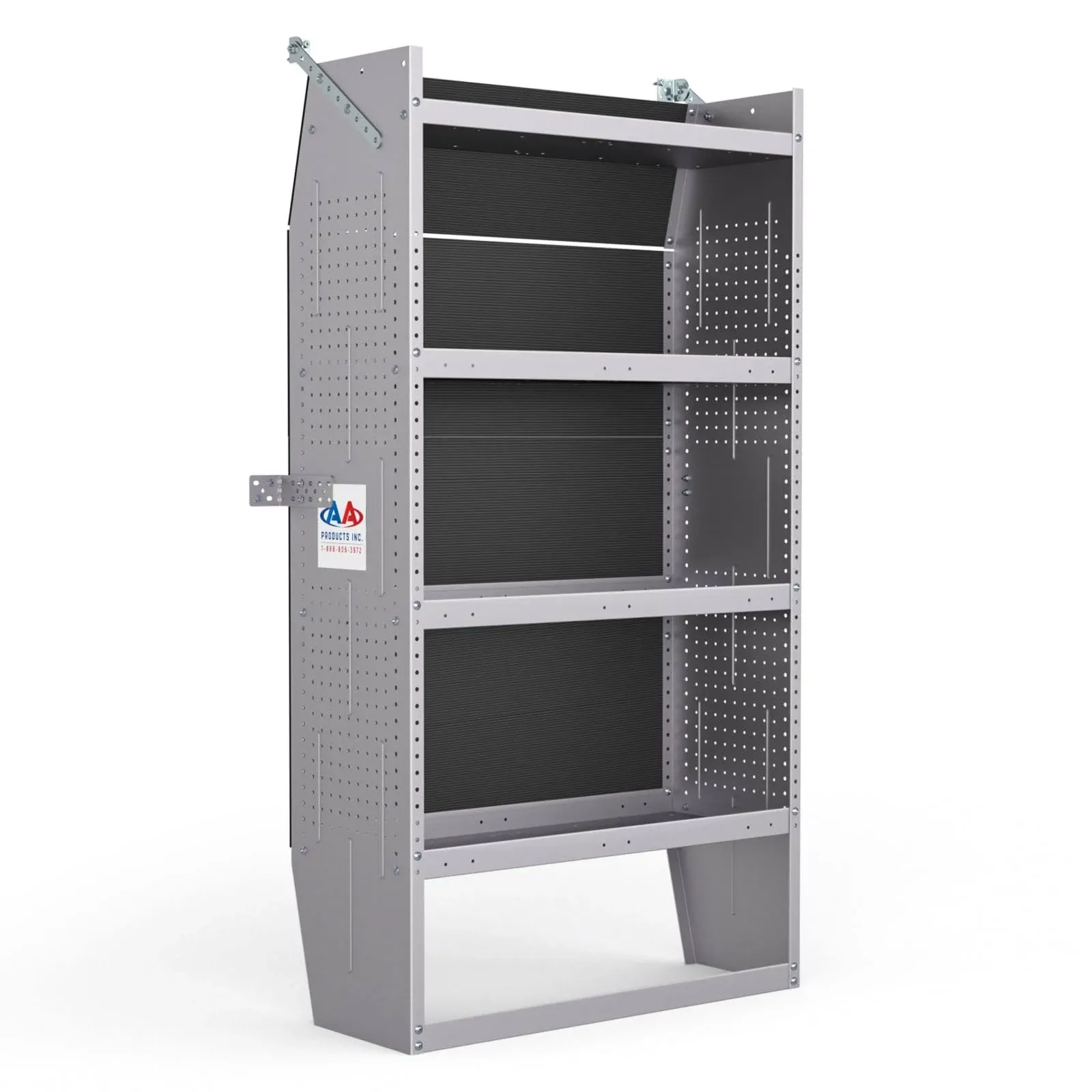 "AA Products SH-6003 Steel Mid/High Roof Van Shelving Storage System Fits Transit, NV, ProMaster and Sprinter, Van Shelving Units, 32''W x 60''H x 13''D(SH-6003)"