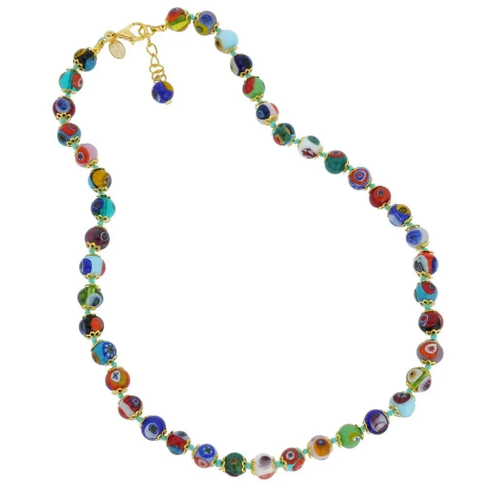 Murano Glass Mosaic Necklace