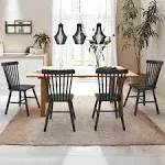 LUE BONA Windsor Solid Wood Dining Chairs For Kitchen And Dining Room