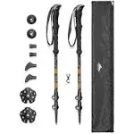 Cascade Mountain Tech Aircraft-grade Aluminum Quick Lock Trekking Poles with EVA Grip