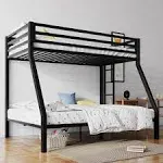 SHA CERLIN Twin Over Twin Metal Bunk Bed