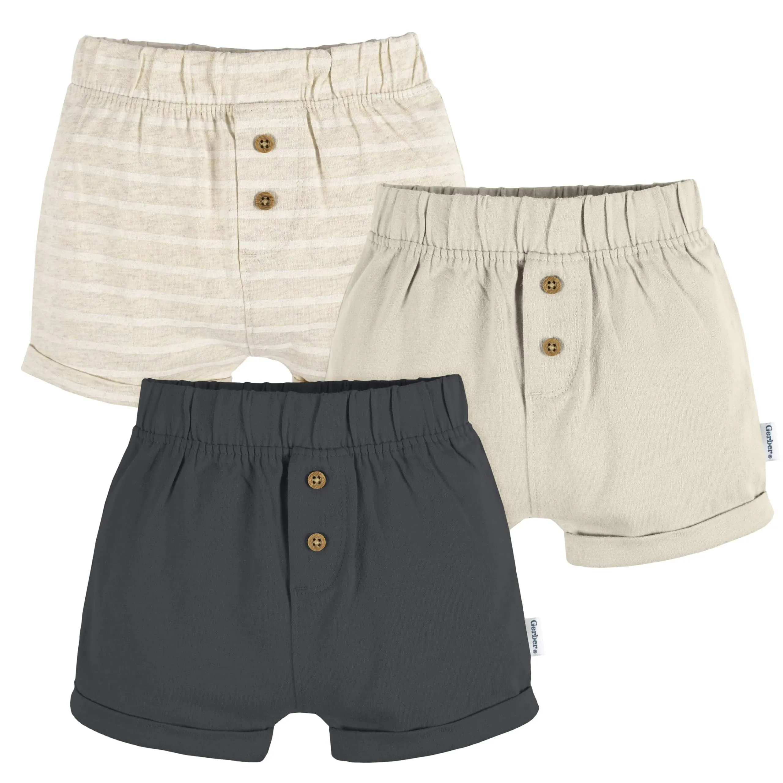 Gerber Baby 3-Pack Knit Shorts