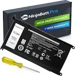 NinjaBatt Battery for Dell WDX0R P69G Inspiron 13-17 5000/7000 Series