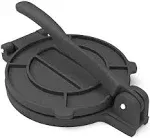 Cast Iron Tortilla Press, 10 in Flour Tortilla Press with Foldable Handle-Black.