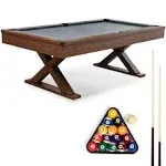 EastPoint Sports Dunhill 87-Inch Rustic Pool Table Multi-Color