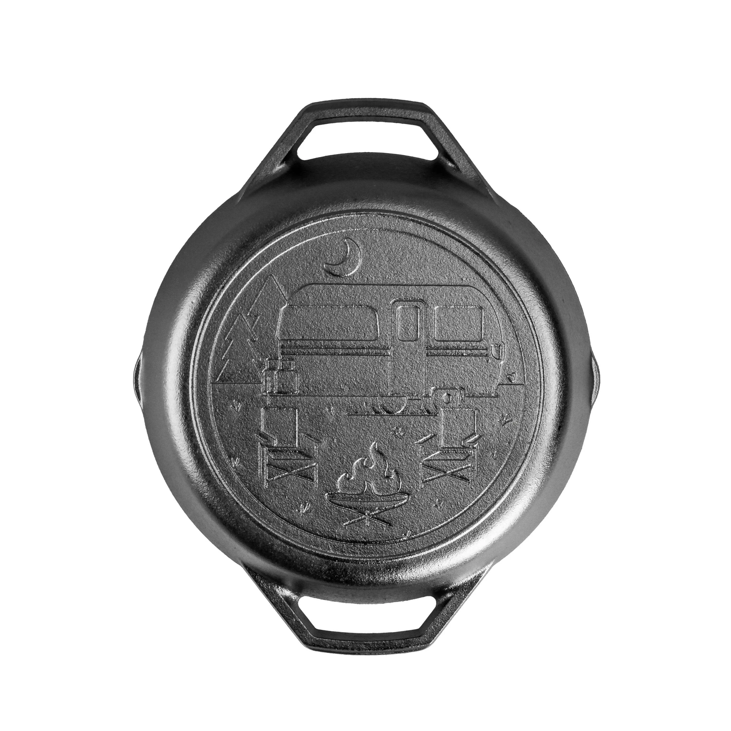 Lodge 10.25" Wanderlust Cast Iron Dual Handle Camper Pan