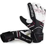 Sportout Youth&Adult Goalie Goalkeeper Gloves,strong Grip for The Toughest Saves, with Finger Spines to Give Splendid Protection to Prevent injuri