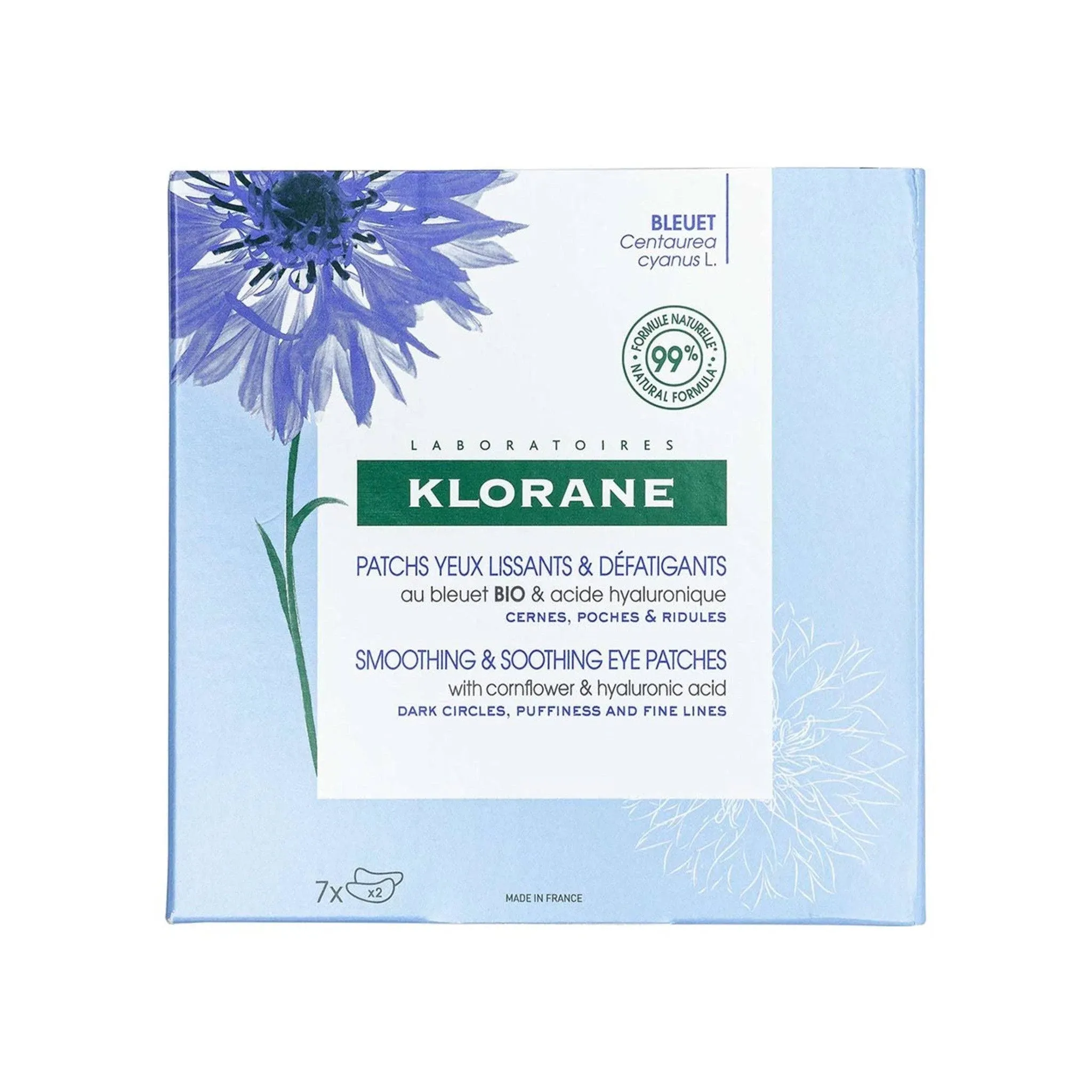 Klorane Smoothing & Soothing Eye Patches with Cornflower