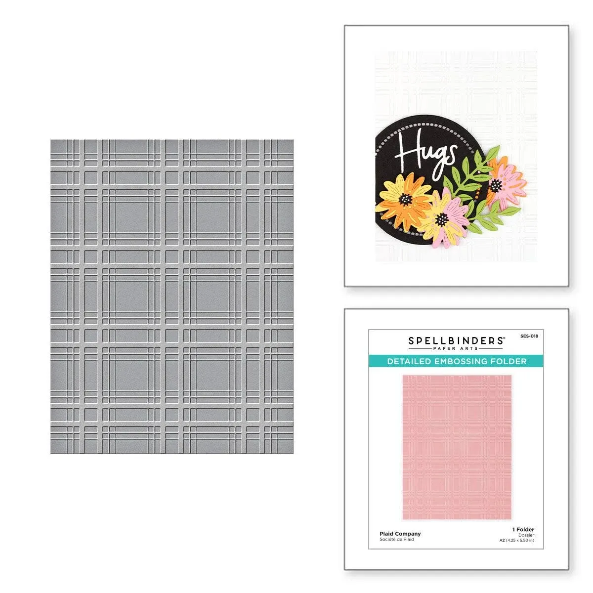 Spellbinders Embossing Folder Small Flowers & Leaves